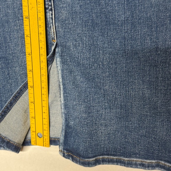 Lauren Ralph Lauren Denim Pencil Skirt Medium Wash Knee Length Women's Size 14 - Picture 9 of 16